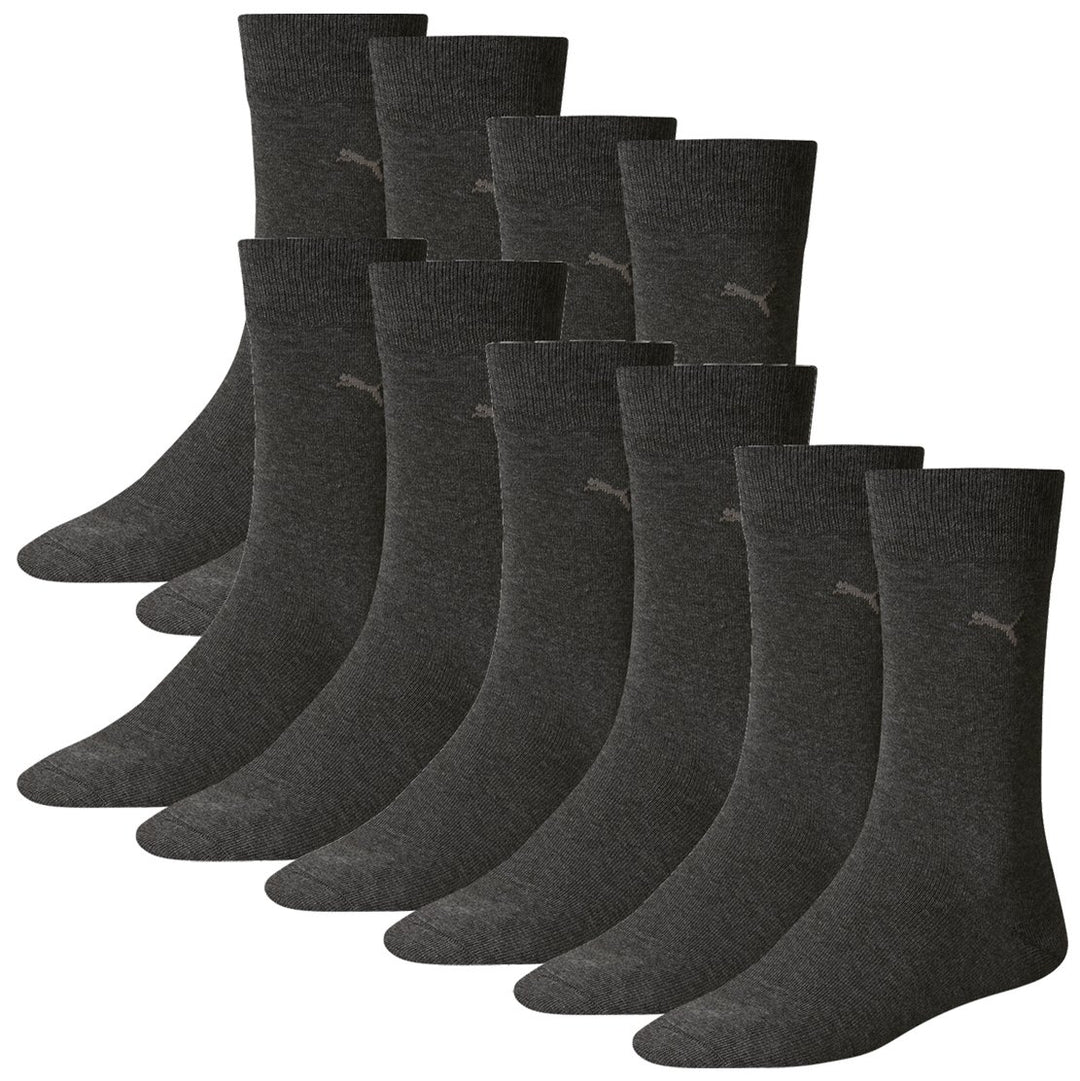 PUMA Herren Classic Casual Business Socken 10er Pack 47-49 Anthracite, 47-49 Anthracite