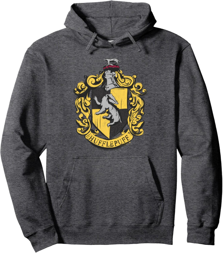 Harry Potter Drawn Hufflepuff Crest Pullover Hoodie