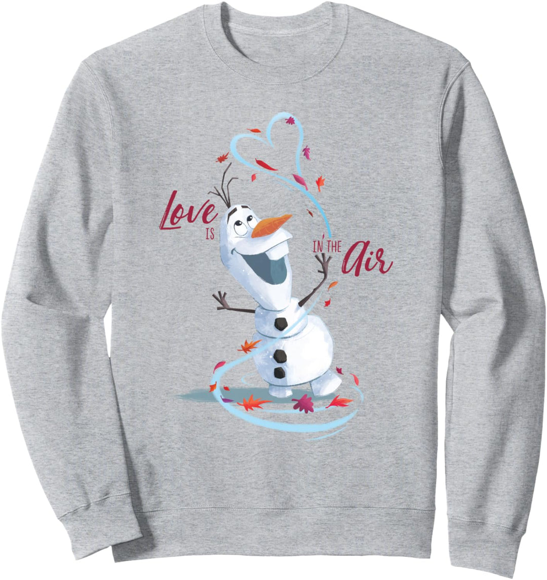 Disney Frozen Valentine's Day Love Is In The Air With Olaf Sweatshirt