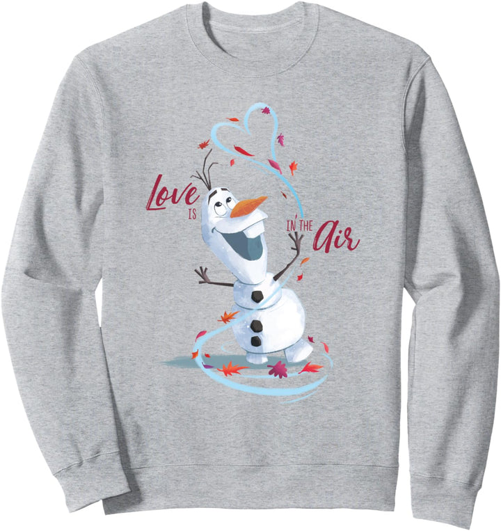 Disney Frozen Valentine's Day Love Is In The Air With Olaf Sweatshirt