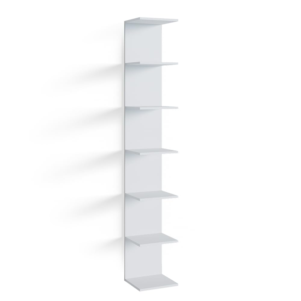 Vicco Wandregal Paolo, Weiss, 30 x 190 cm Weiss Einzelregal, Weiss Einzelregal