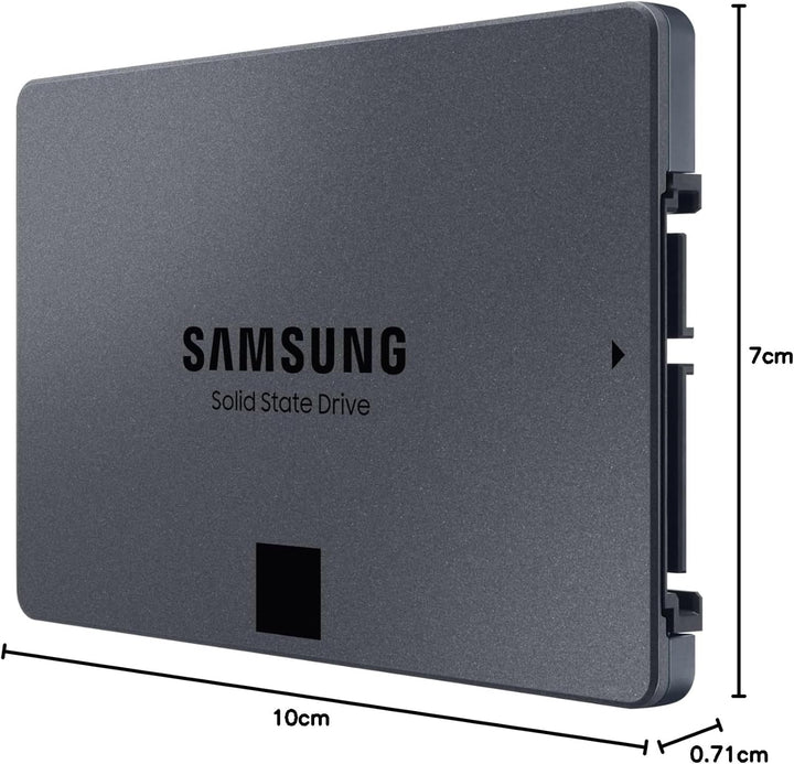 Samsung 870 QVO SATA III 2,5 Zoll SSD, 8 TB, 560 MB/s Lesen, 530 MB/s Schreiben, Interne SSD, schnel