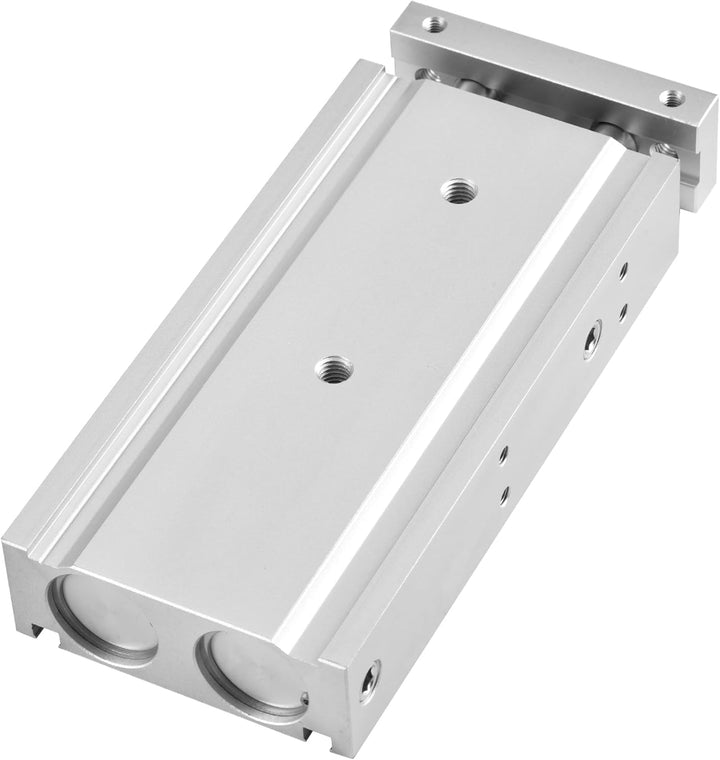 Heschen Doppelter Aluminium-Luftzylinder CXSM 25-80, Führungsstangen-Platte, Doppelstabgeführt, Pneu