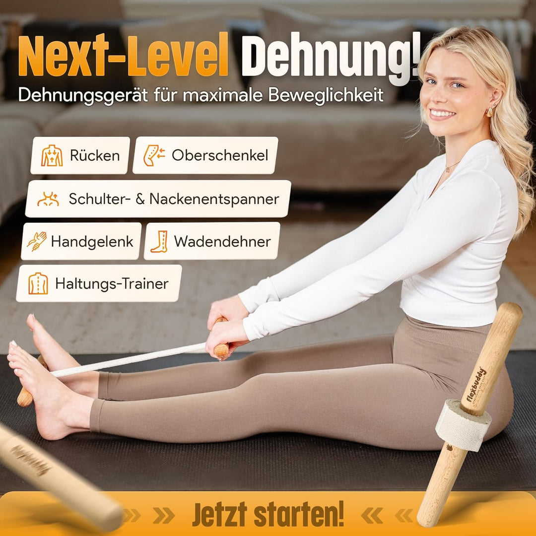 Dehngerät – 2-in-1 Flexibilitäts- & Rückentrainer | Mehr Beweglichkeit & Schmerzlinderung | Kompakte