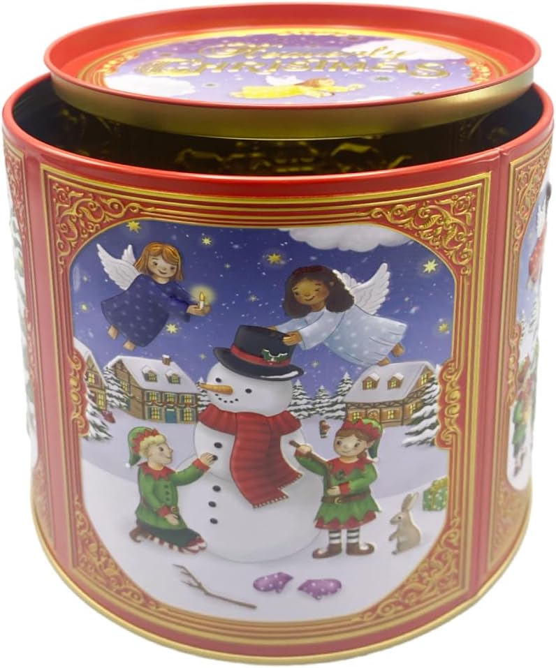 Dose, Weihnachtsdose, Gebäckdose, Aufbewahrungsdose, Keksdose, Blechdose. Aufbewahrung für Plätzchen