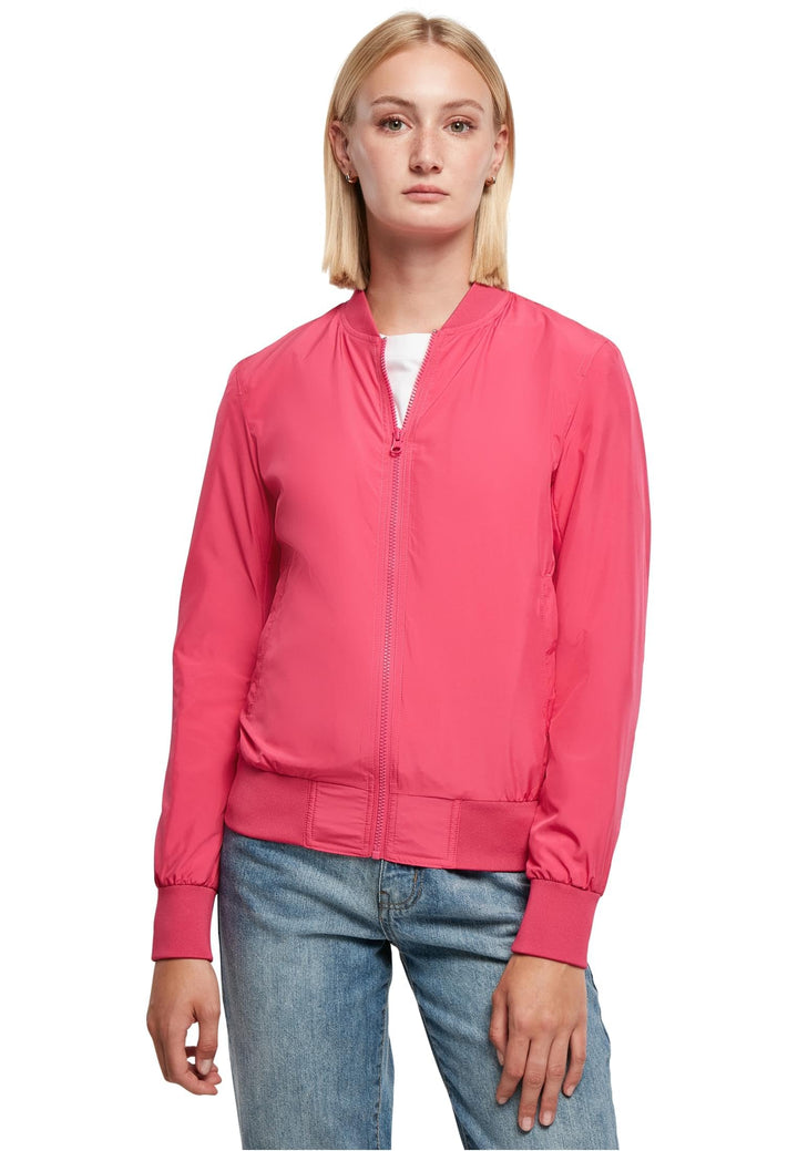 Urban Classics Damen Bomberjacke Ladies Light Bomber Jacket, leichte Fliegerjacke für Frauen in viel