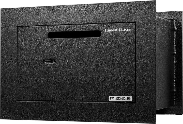 Genie Hand – Mechanische Wandtresorbox Klein mit Einwurfschlitz – Doppelbartschloss Mini, Mini