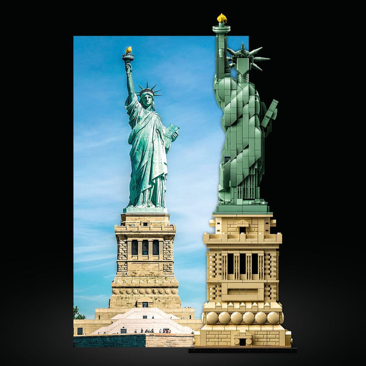 LEGO 21042 Architecture Freiheitsstatue, Modell zum Bauen, New York Souvenir, Weihnachtsgeschenkidee