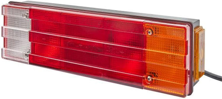 HELLA - Heckleuchte - Glühlampe - 24V - Anbau/geschraubt - Lichtscheibenfarbe: mehrfarbig - Kabel: 1