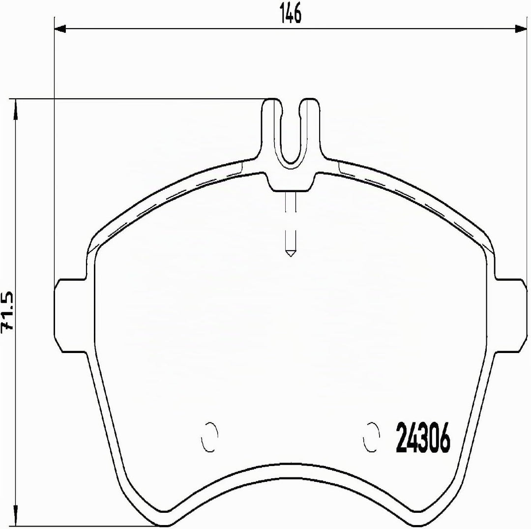 Brembo P 50 067 Bremsbelagsatz, Scheibenbremse - (4-teilig) Single, Single