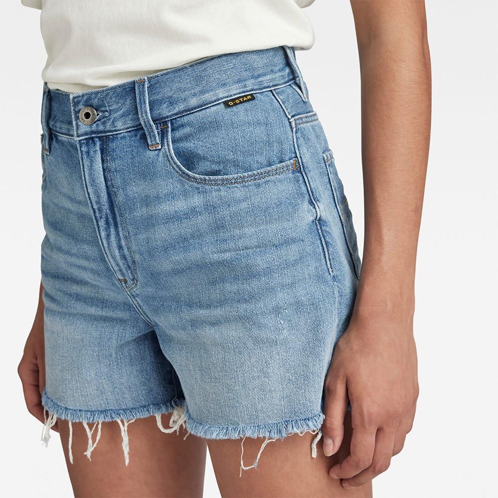 G-STAR Damen Shorts, 27W Blau (Lt Aged D24008-8973-424)