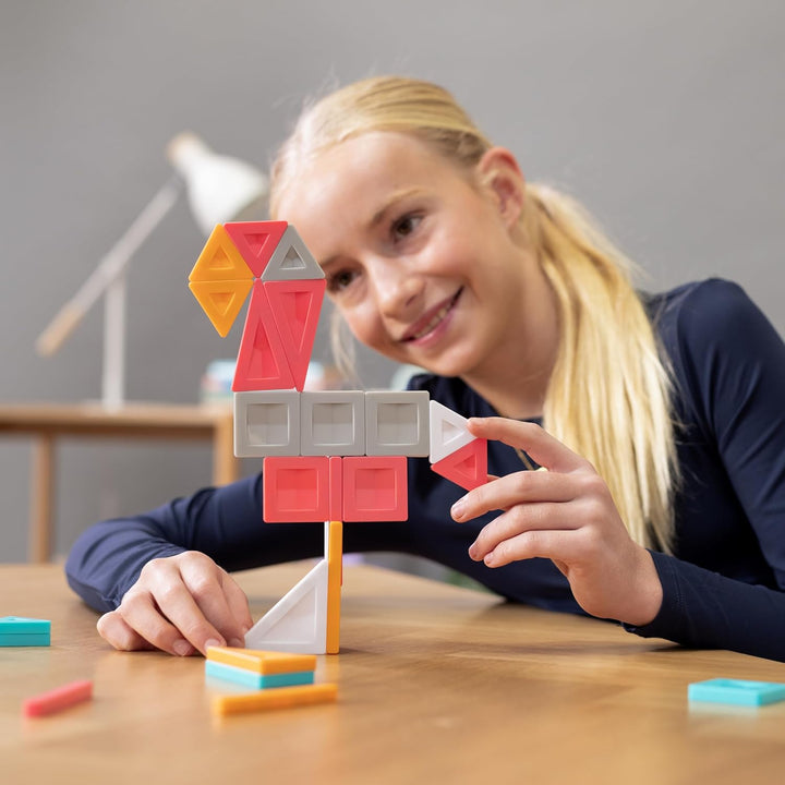 CONNETIX PRO Magnetische Fliesen Konstruktionsset, 70 Stück