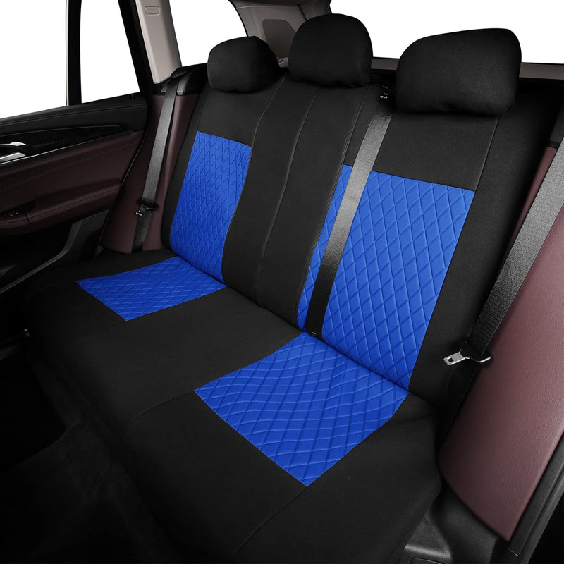 TOYOUN Autositzbezüge Universal Set Blau - Auto-Sitzbezüge Komplettset - Auto-Sitzschoner/Schonbezüg