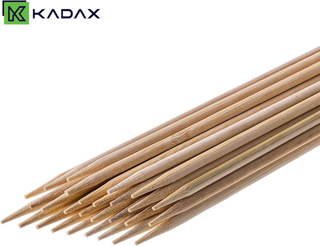 KADAX Bambusstäbe 70cm x 5.5mm, 100er Set, Pflanzstäbe aus Bambus, Holzstäbe als Pflanzenstütze für