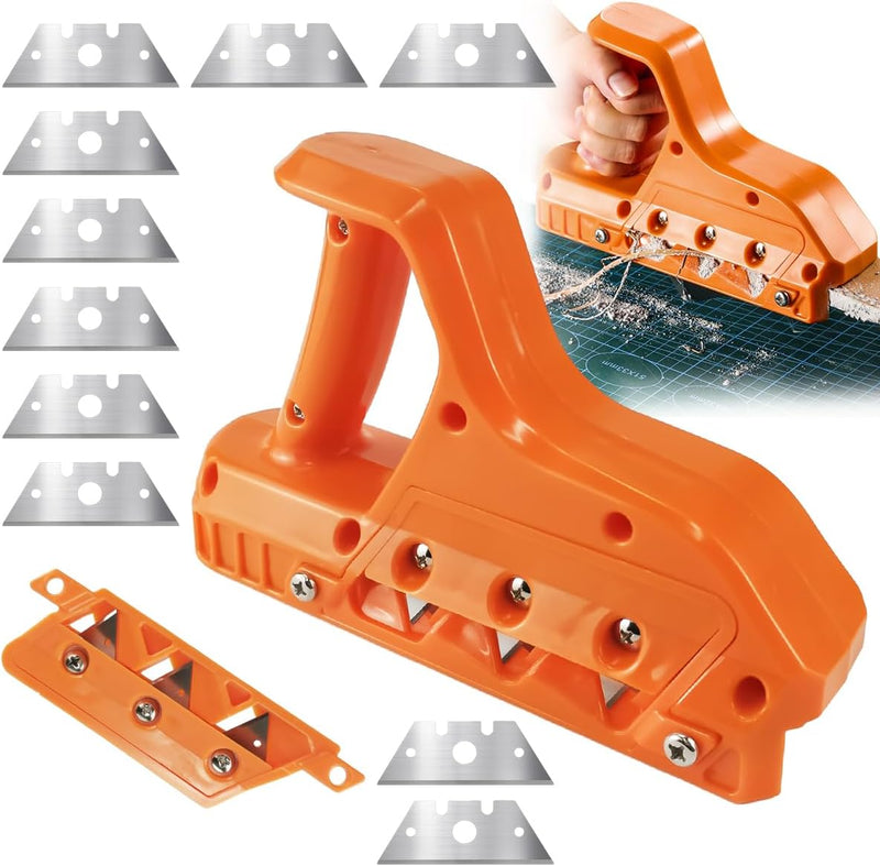 Gipskarton Schneider mit 10 Klingen, Handhobel zum Schneiden von Gipskartonplatten, Kantenhobel für