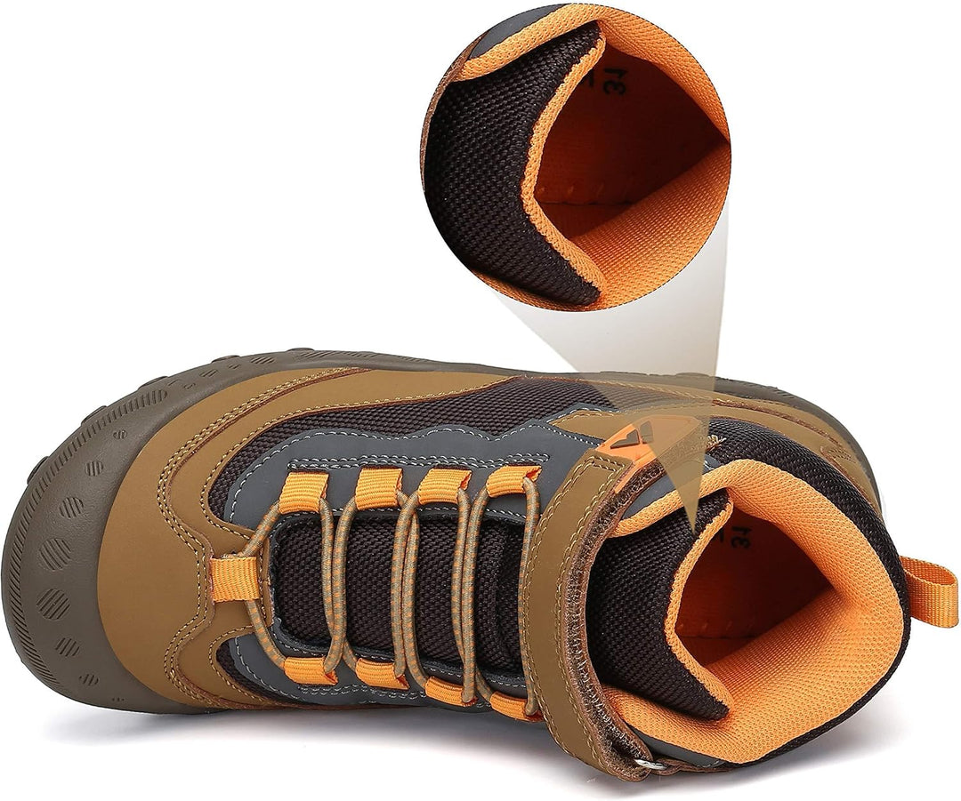 Mishansha Kinder Wanderschuhe rutschfest Leicht Trekking Wanderstiefel für Jungen Mädchen Gr.24-38 B