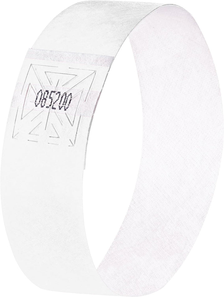 SIGEL EB216 Einlassbänder Super Soft, 120 Stück, weiss, Festival Armbänder 120 Stück weiss, 120 Stüc