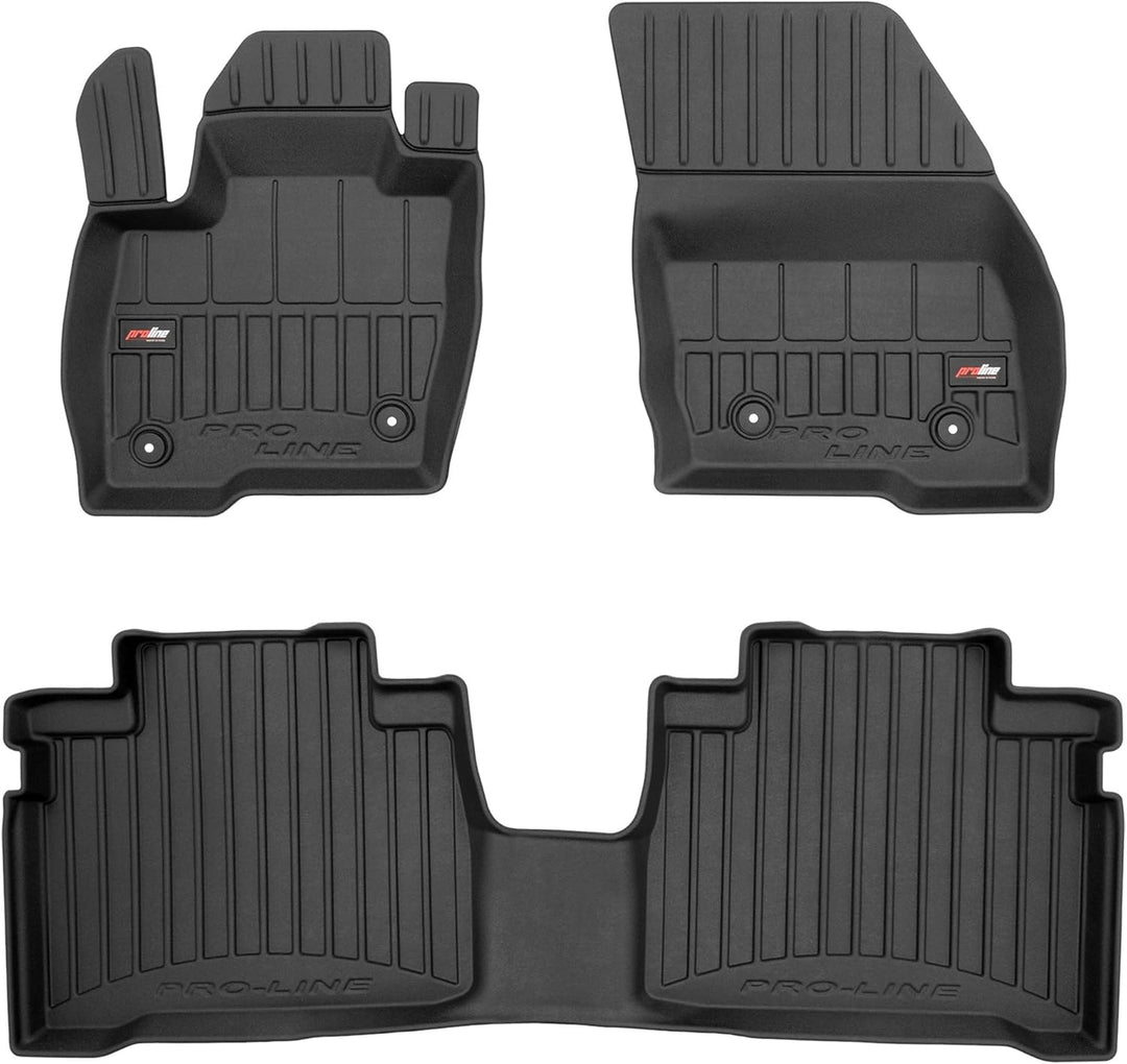 M MOTOS Gummimatten Auto Fussmatte passt für Ford S-Max II 2014-2023 Verbessern Sie Ihren Reisekomfo