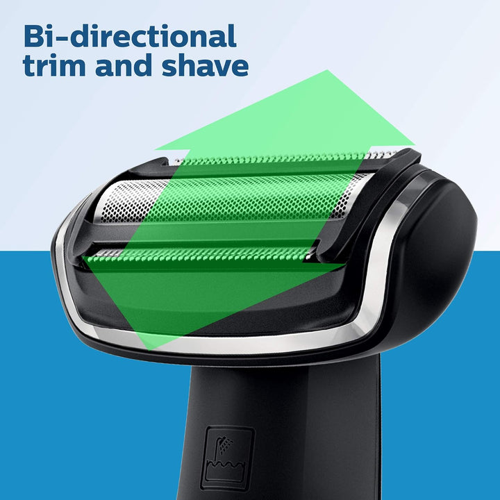 Norelco BG2000 Ersatzkopf für Bodygroom, Schwarzmetall, Wasserdicht, Aufladbar, Männer, Körperpflege