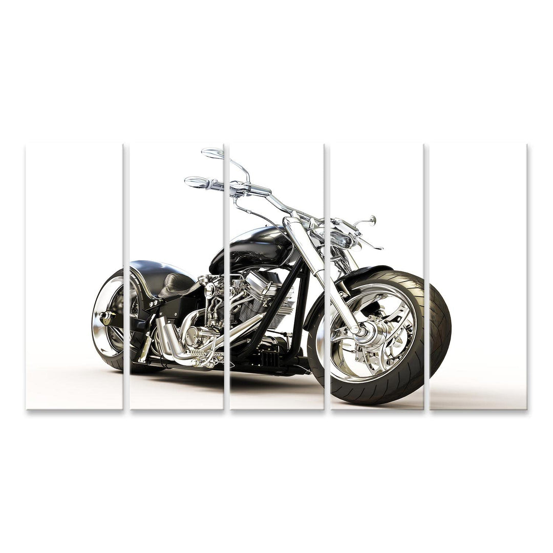 islandburner Bild auf Leinwand Motorrad Auf Weissem Hintergrund Chopper Bilder Wandbilder Poster Lei