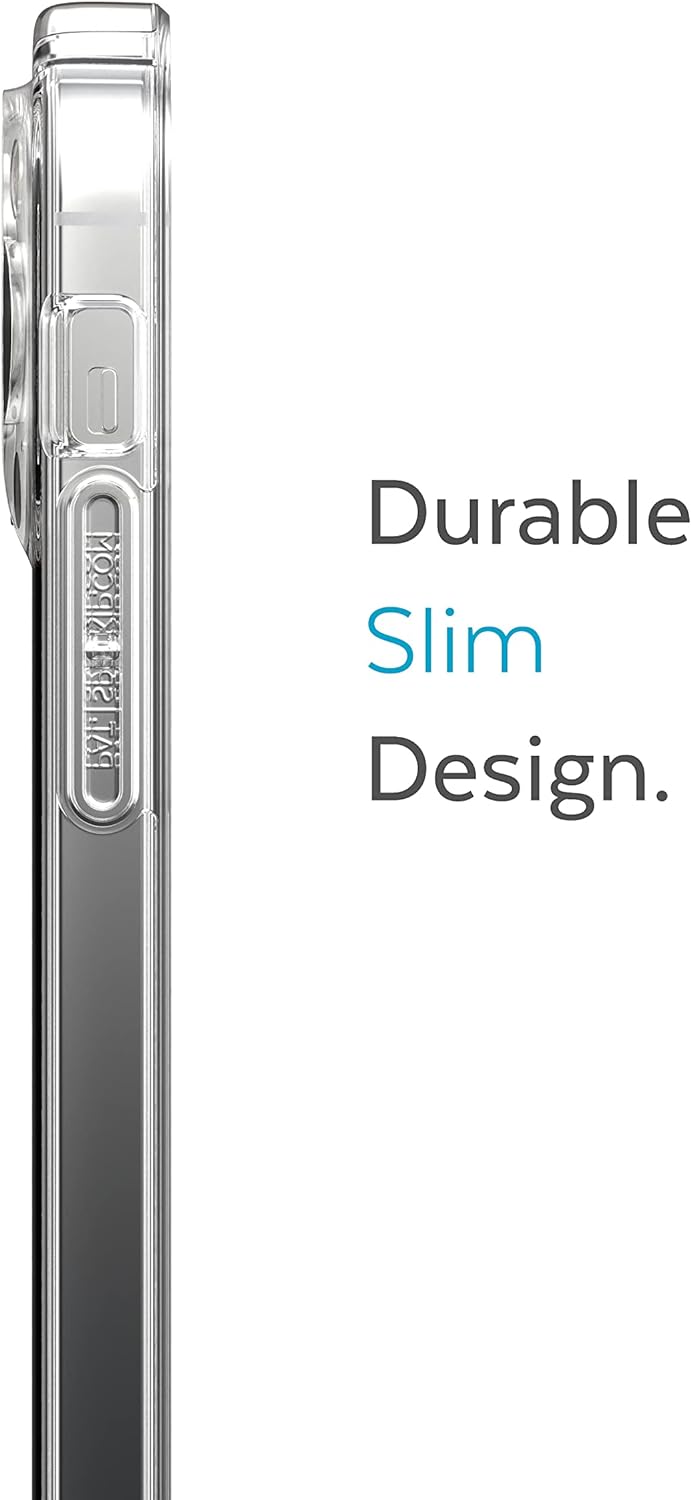 Speck Products Gemshell Hülle passend für iPhone 14 Pro, 6,1 Zoll Modell, transparent/transparent Tr