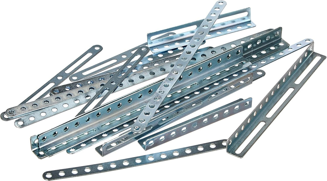 eitech 00101 Metallbaukasten Ergänzungs-Set Flachstäbe Winkelstäbe 11-25 Loch, Winkel Flachstäbe 11-