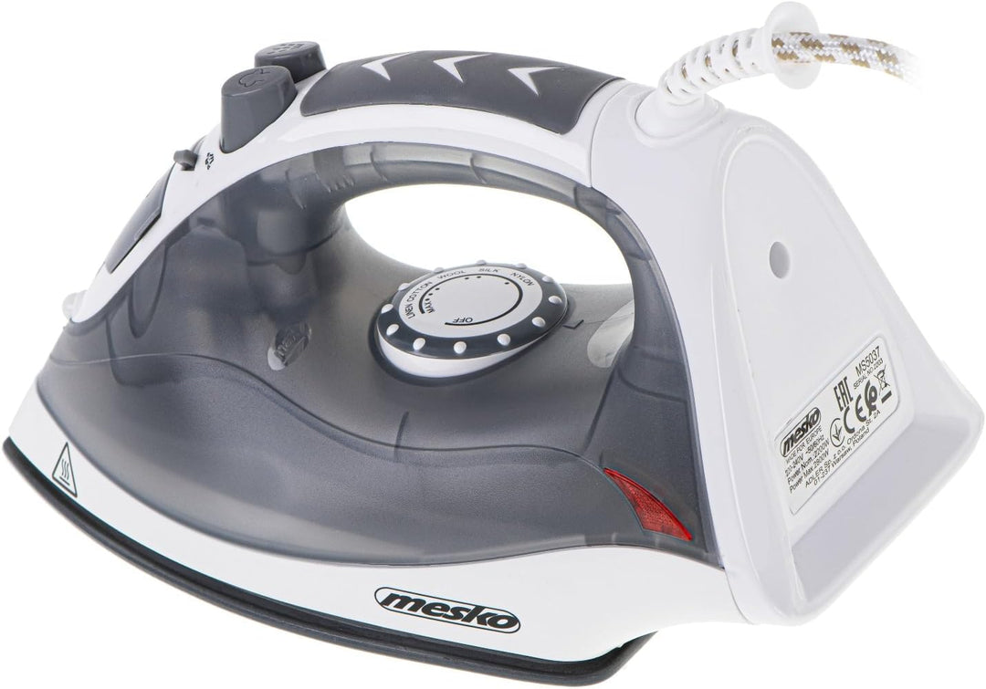 Mesko MS 5037 Dampfbügeleisen Bügeleisen Keramikfuss Vertikales Dampfbügeln Trockenbügeln 170 ml Was