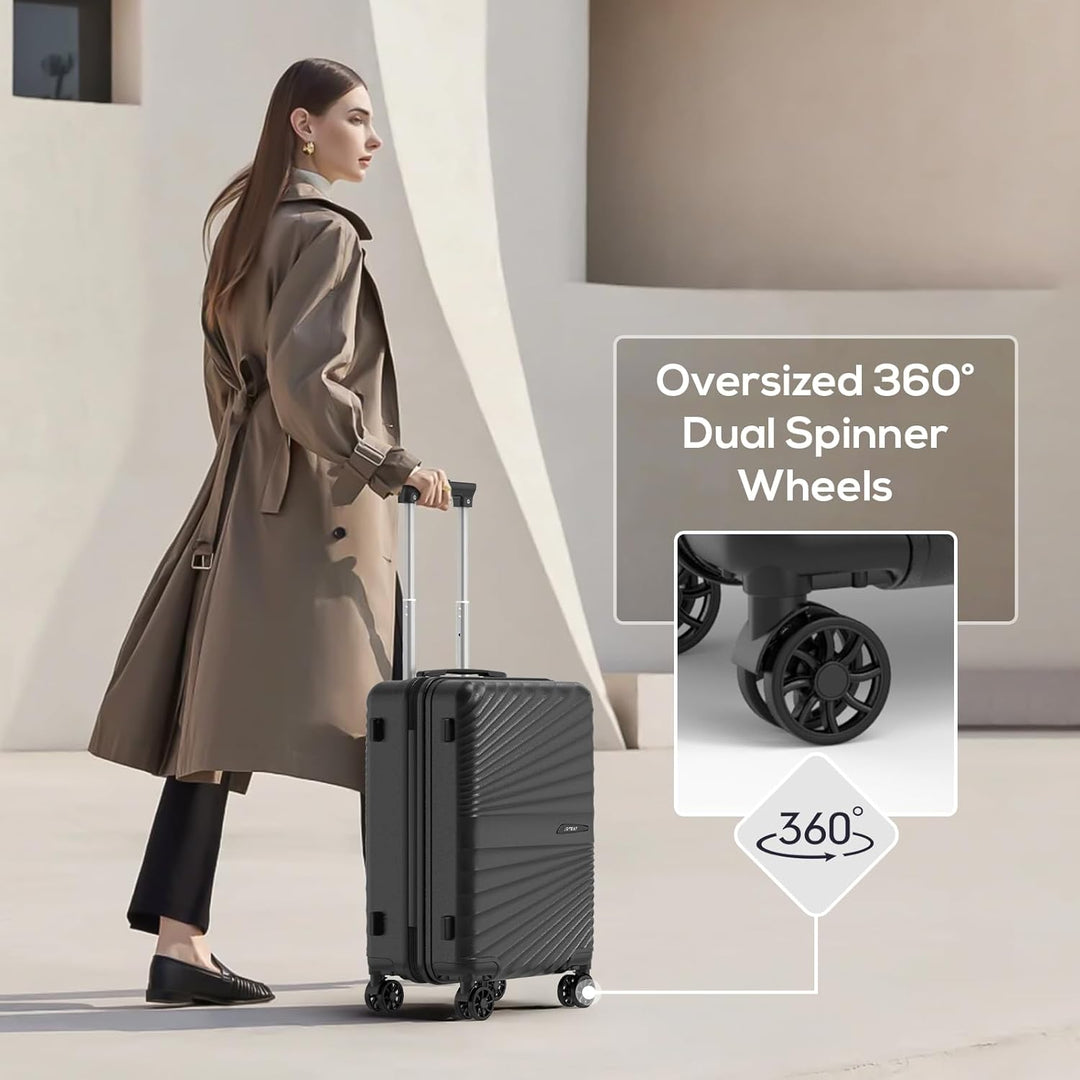 Joyway Kofferset 6tlg Hartschale Leicht mit 4 Rollen und TSA-Schloss Der Gepäcksets Enthält 1 Multif