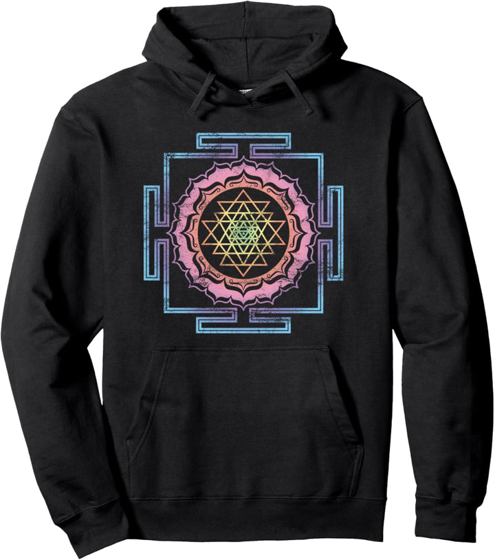 Shri Yantra Lotus Buddhismus Meditation Herz Chakra Yoga Om Pullover Hoodie