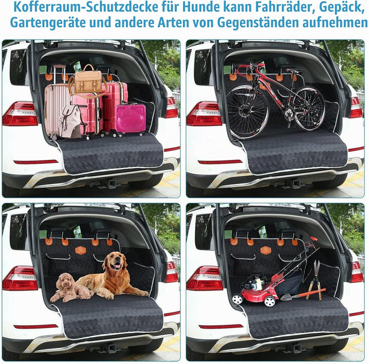 OneAmg Kofferraumschutz Hund Hundedecke Auto Rückbank rutschfest Wasserdicht Kratzfest Kofferraum Sc