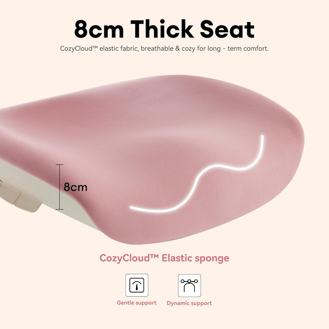 MUSSO E80 Muse FemmePosture™ Ergonomischer Bürostuhl für Frauen - 135° Neigung & 3D-Lendenstütze, 17