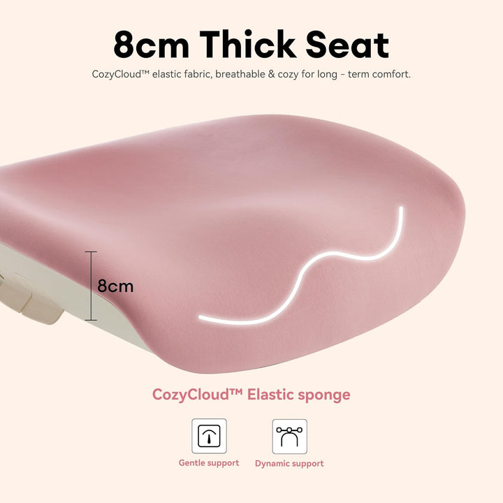 MUSSO E80 Muse FemmePosture™ Ergonomischer Bürostuhl für Frauen - 135° Neigung & 3D-Lendenstütze, 17