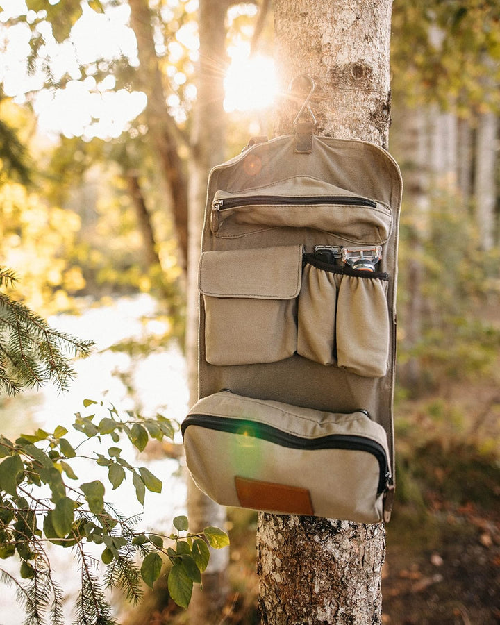 Gusti Waschtasche Leder - Rodney Damen und Herren Kulturtasche zum Aufhängen Kosmetiktasche Kulturbe