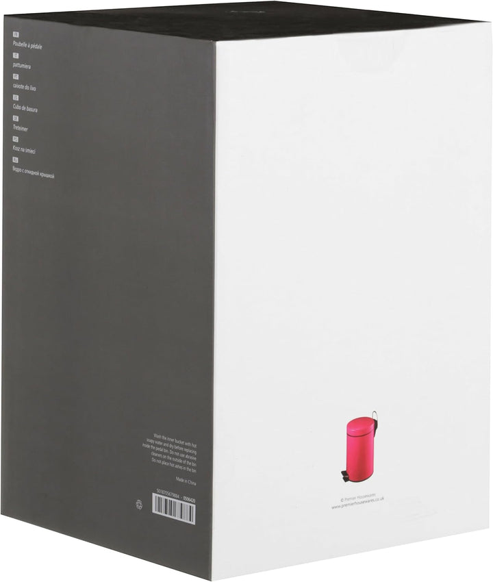 Premier Housewares Treteimer, 3 l, knallpink Hot Pink Treteimer, Hot Pink Treteimer