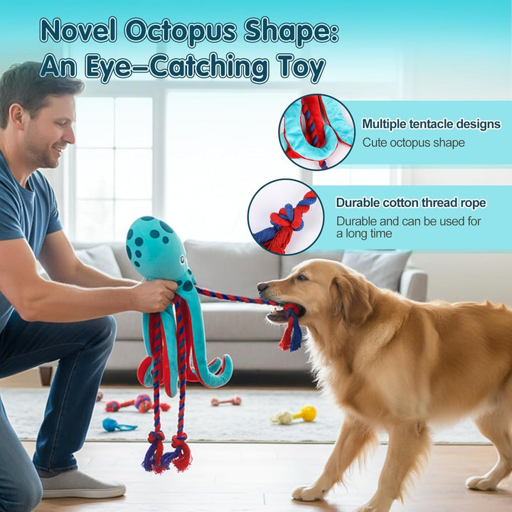 Baumwollseil interaktives Spielzeug kein stopfendes Crinkle-Plüsch-Hundespielzeug Hunde-Quietschspie