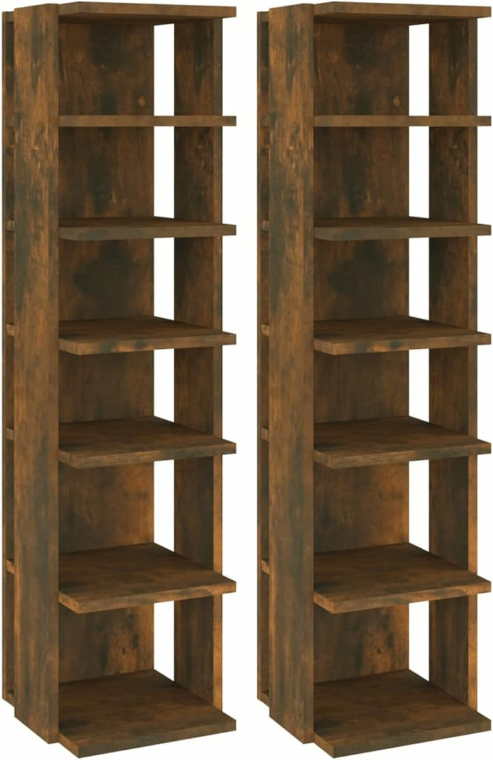Tidyard 2 STK. Schuhregal Schuhablage Standregal Schuhschrank Schuhaufbewahrung Schuhständer mit 6 R