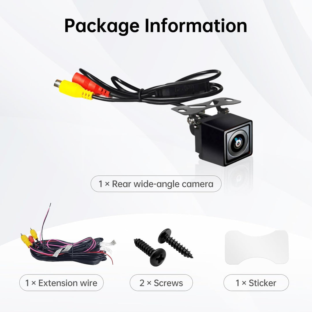 AC-HD02LR 720P Rückfahrkamera mit Live-Ansicht, 150º Weitwinkel, Nachtsicht, IP67 Wasserdicht, Nur K