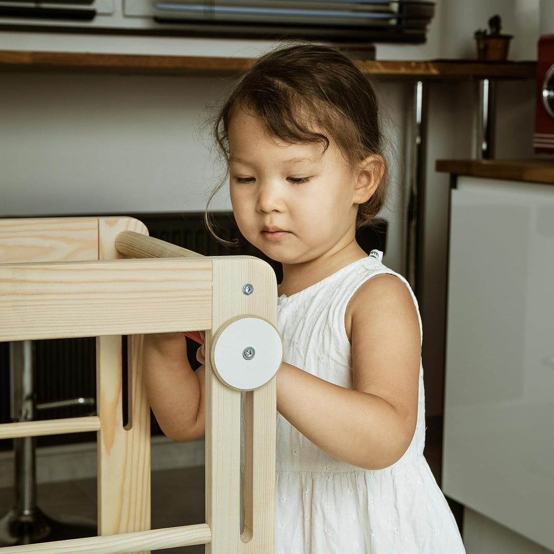 Love For Sleep Lernturm für Kinder Montessori - ab 1 Jahr Höhenverstellbar - Learning Tower aus Holz
