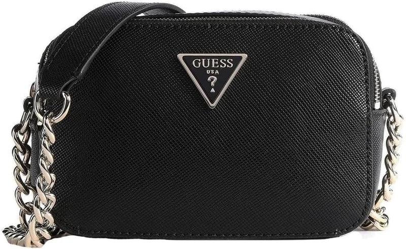 Guess Damen Noelle Crossbody Kamera Tasche Schwarz, Schwarz