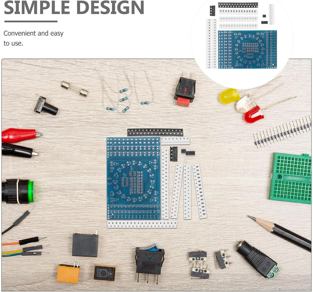 Toyvian Mikrolötset für Elektronische Bauteile mit 125 Komponenten und 274 Lötstellen Pcb Material z