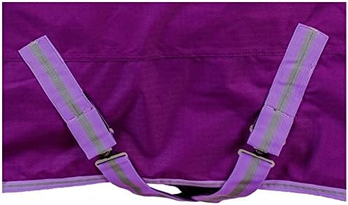 RL24 - Winterdecke High Neck 300g Füllung 600D BASICLINE lila 125cm Lila (Altes Modell) 125cm (300g/