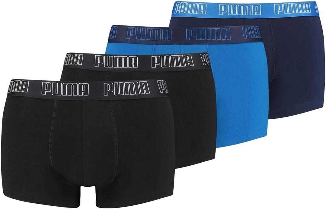 PUMA Herren Boxershorts L Blue-black, L Blue-black
