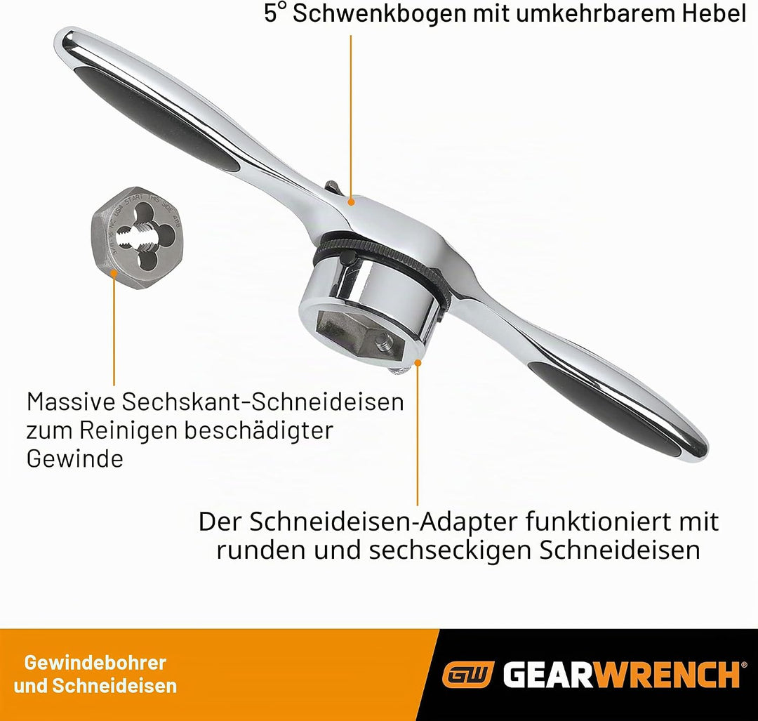 GearWrench 3886 Tap and Die 40 Piece Set Metric by GearWrench