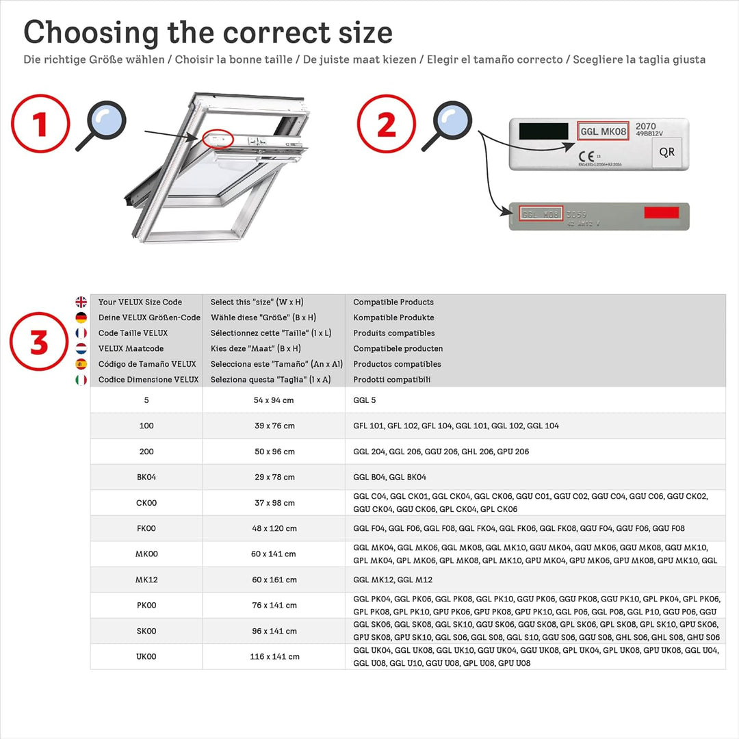 VELUX Original Hitzeschutz-Markise Tageslicht, CK06, C06, CK04, C04, CK02, C02, CK01, C01, 9 C02, C0