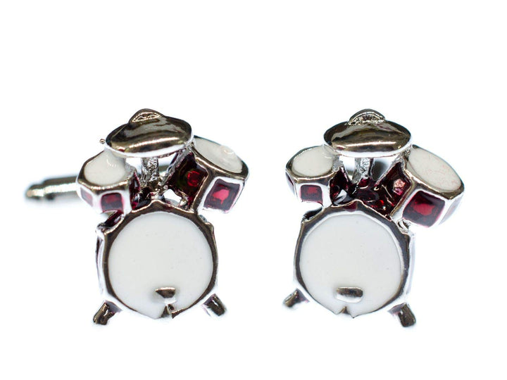 Miniblings Schlagzeug Manschettenknöpfe Miniblings Musik Drums Instrument Knöpfe + Box - Herrenschmu