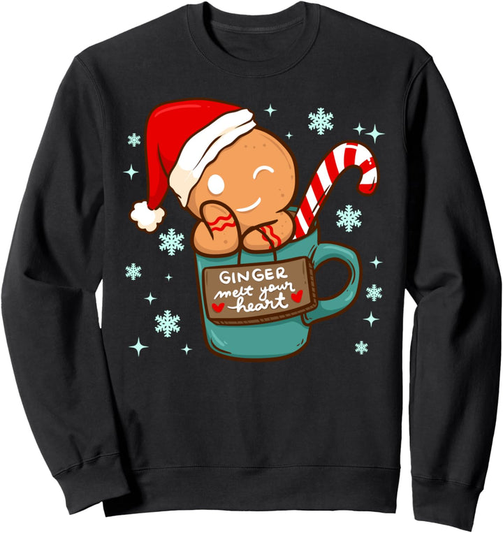Lebkuchenmänner mit Lebkuchenmotiv, niedlich Sweatshirt