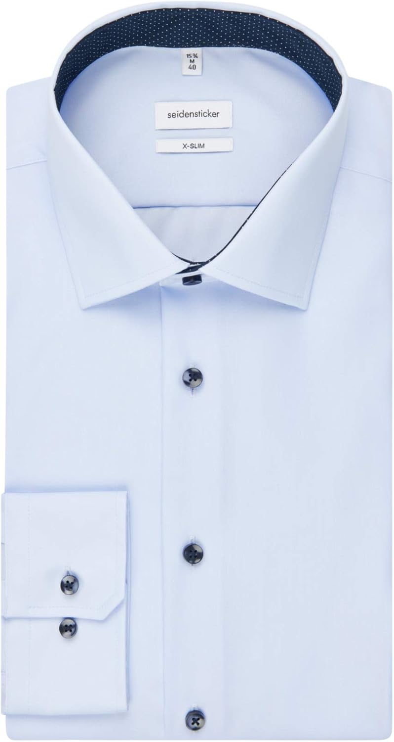 Seidensticker Herren Business-Hemd - Regular Fit - Bügelfrei - Kent Kragen - Langarm - 100% Baumwoll