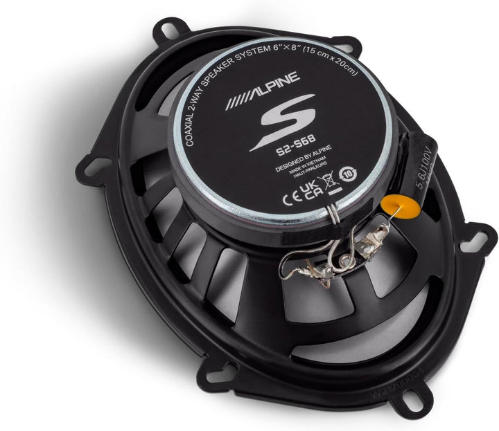 Alpine S2-S68 15 cm x 20 cm (6 x 8-Zoll) 2-Wege Koaxial-Lautsprechersystem