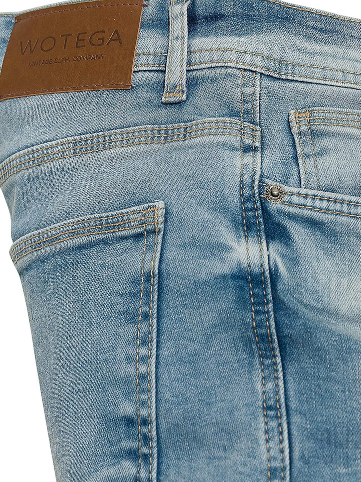 WOTEGA Herren Jeans Alistar Slim Fit 38W / 30L Blau (Flint Stone 183916), 38W / 30L Blau (Flint Ston