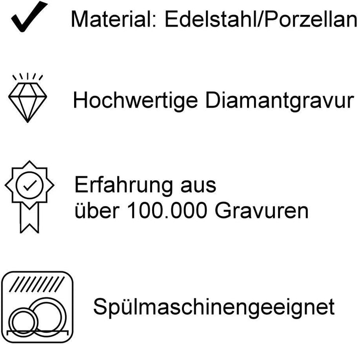 Kinder-Set Bibi &amp; Tina 7tlg. mit Gravur (z.B. Namen) personalisiertes Kinderbesteck + Kindergeschirr